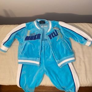 Vintage, Tupacs’ Makaveli Baby Boy Jacket & Pant Set - Blue. Like New!! 0-9mo